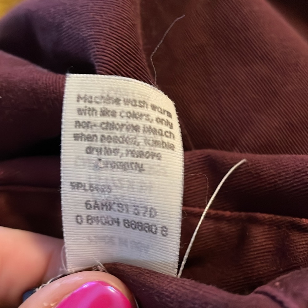Wrangler Vintage X-Long Tails Long Sleeve Pearl Snaps Burgundy 15 1/2-34 - Picture 5 of 5